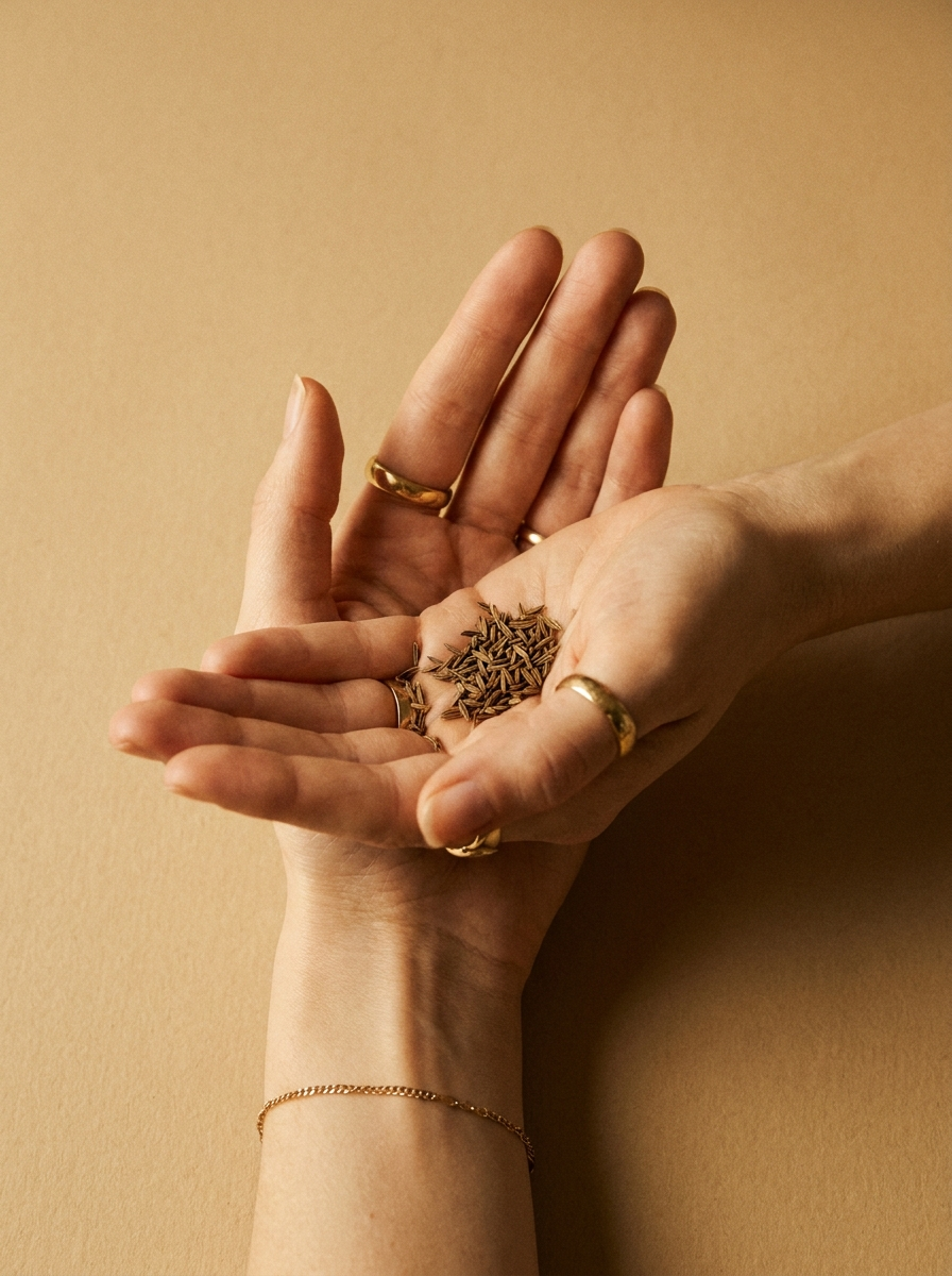 Kümmel in der Hand – editorial