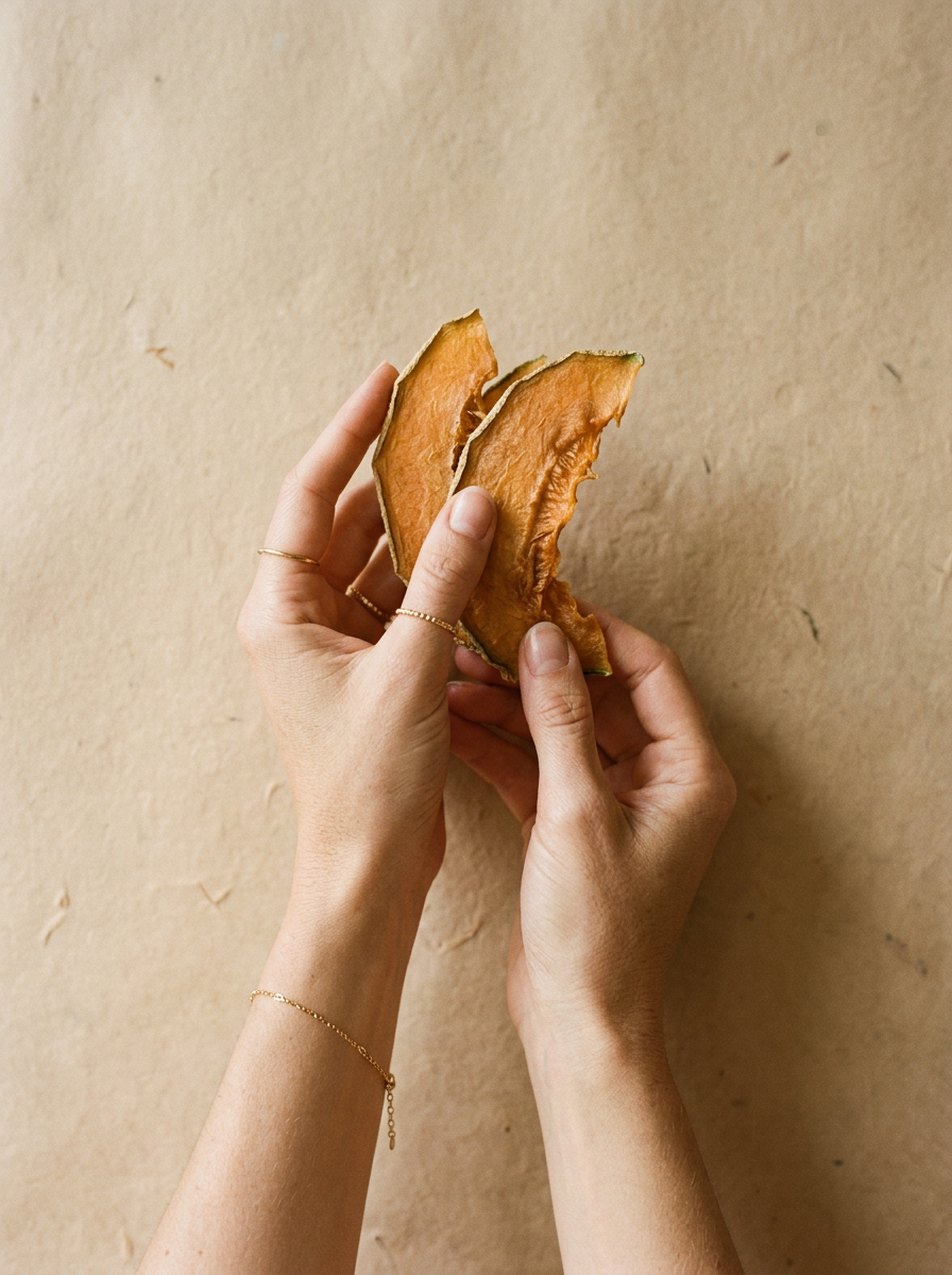 Melone Cantaloupe Natur in der Hand – editorial