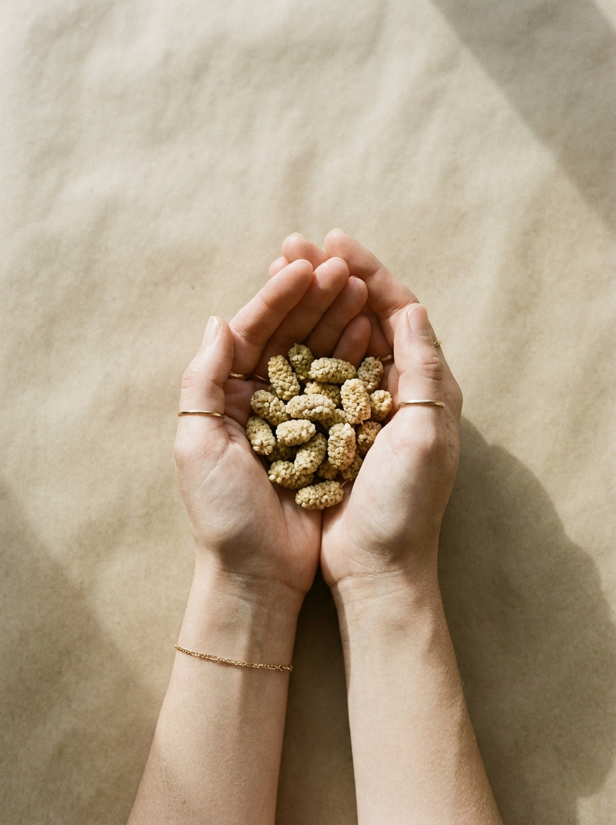 Maulbeeren in der Hand – editorial