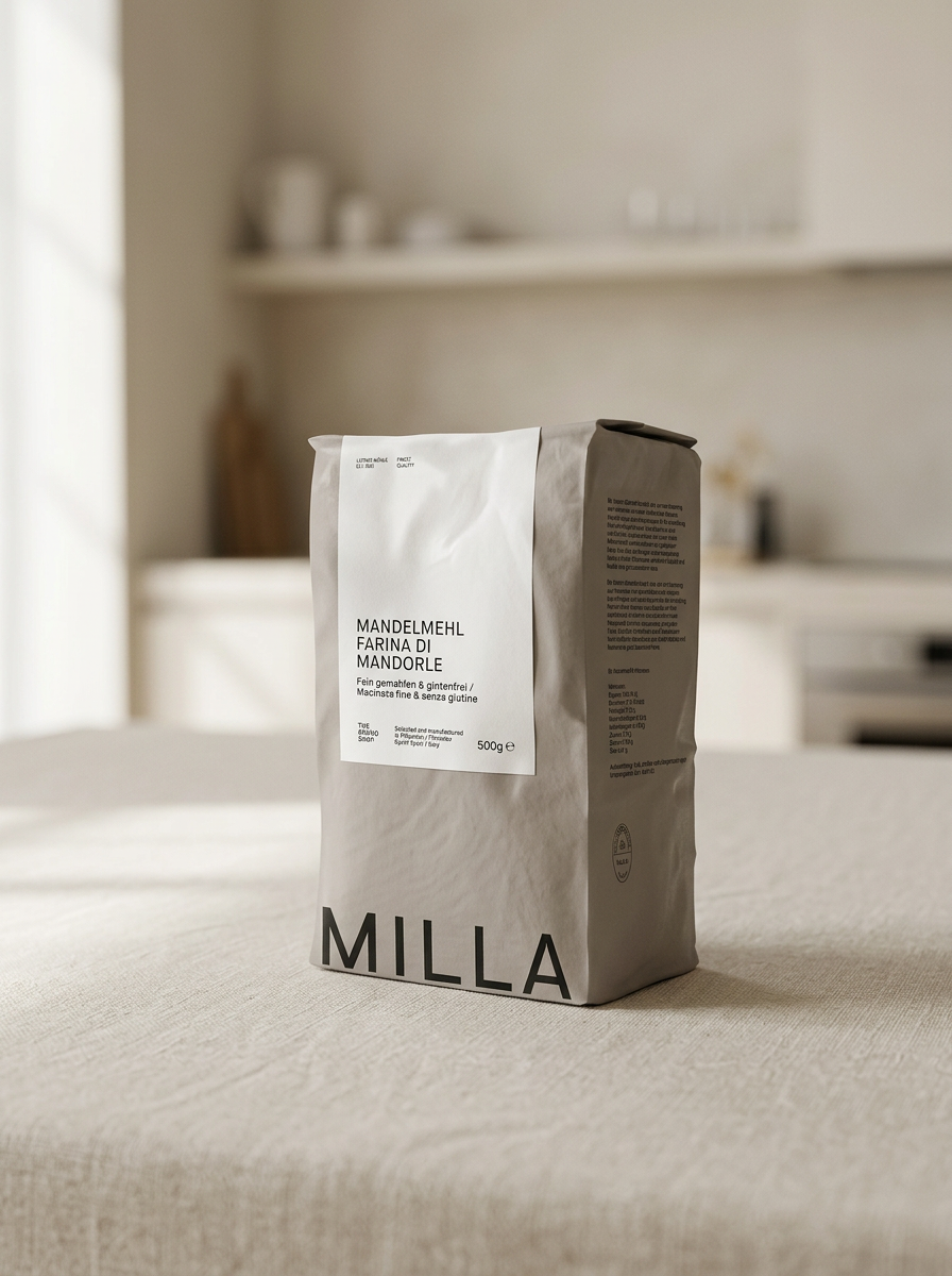 MILLA Mandelmehl 500 g Papierbeutel