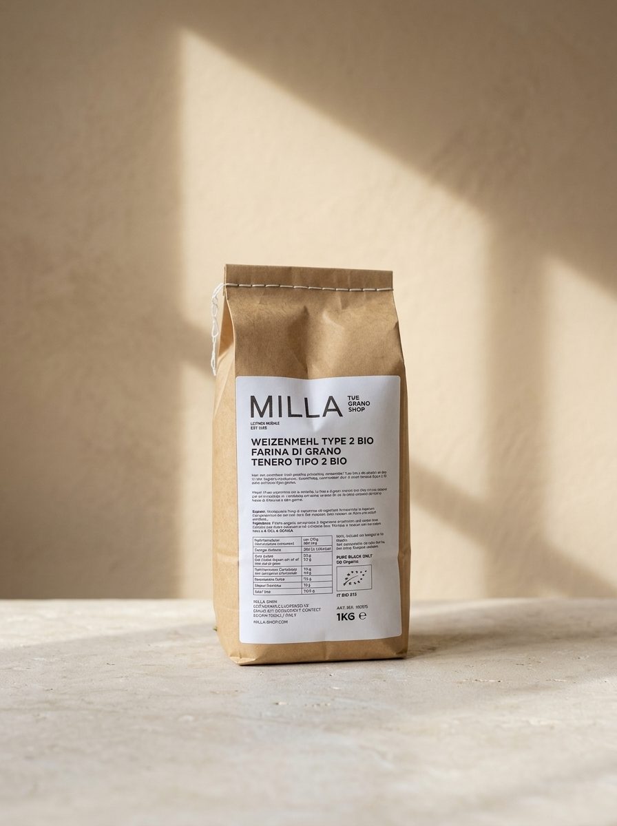 MILLA Weizenmehl Type 2 Bio 1 kg