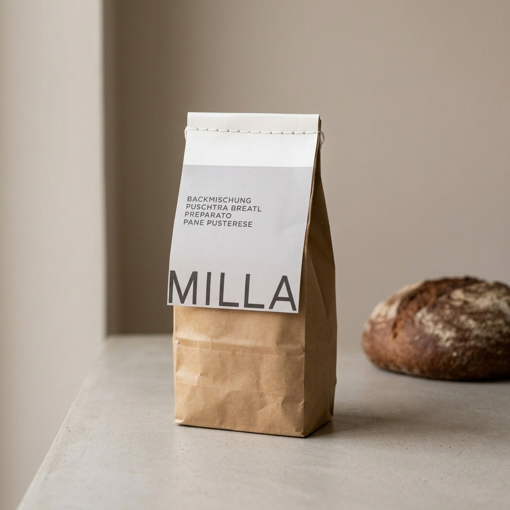 MILLA Backmischung Puschtra Breatl 600 g im braunen Kraftpapierbeutel