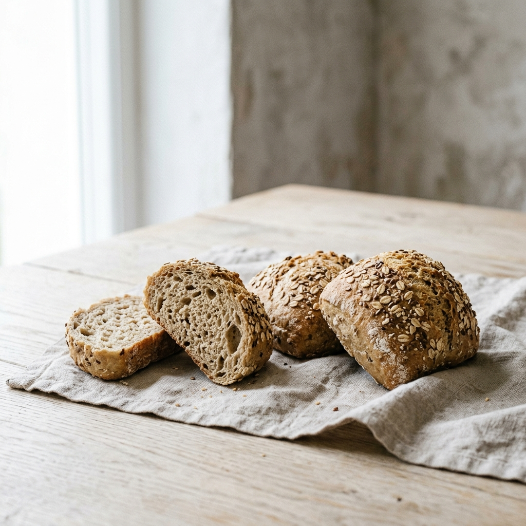 Fertig gebackenes Vollkornbrot