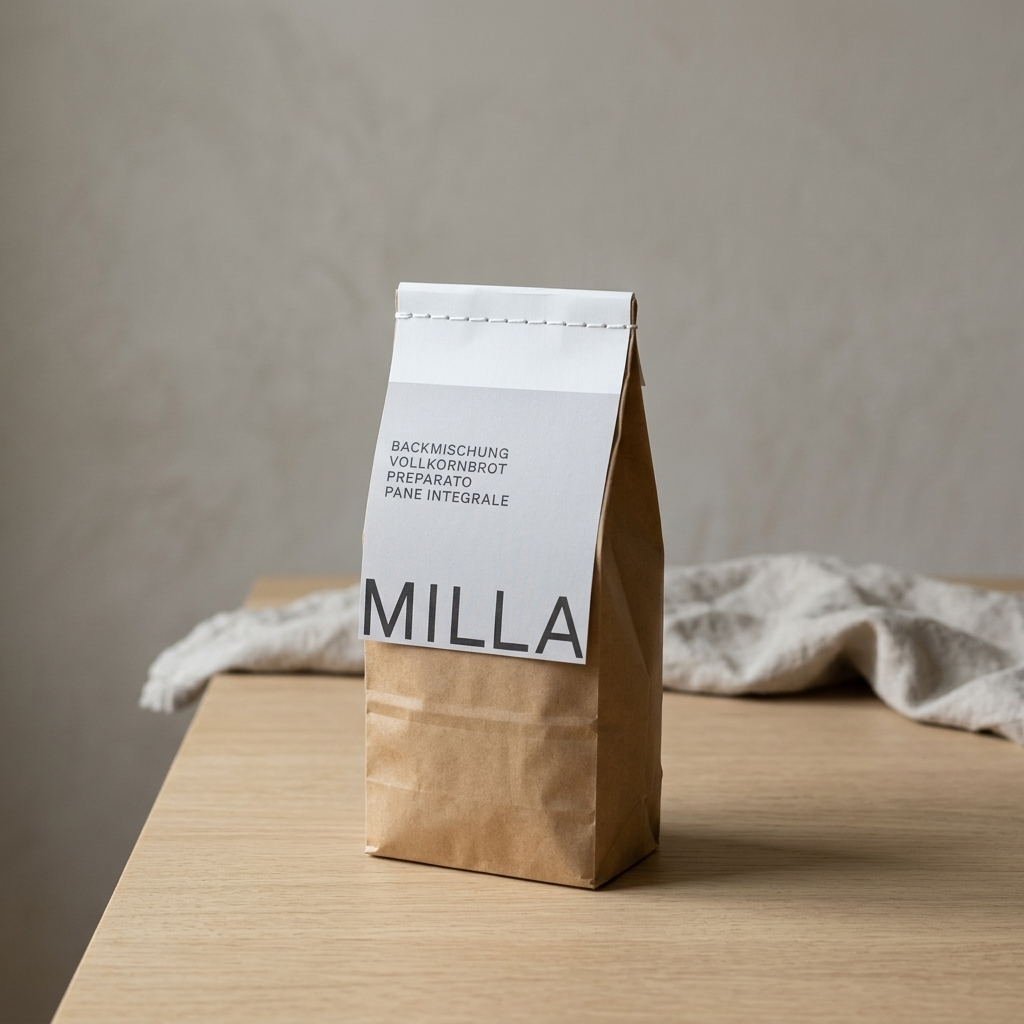 MILLA Backmischung Vollkornbrot 575 g im braunen Kraftpapierbeutel