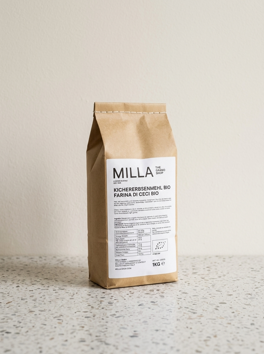 MILLA Kichererbsenmehl Bio 1 kg Papierbeutel