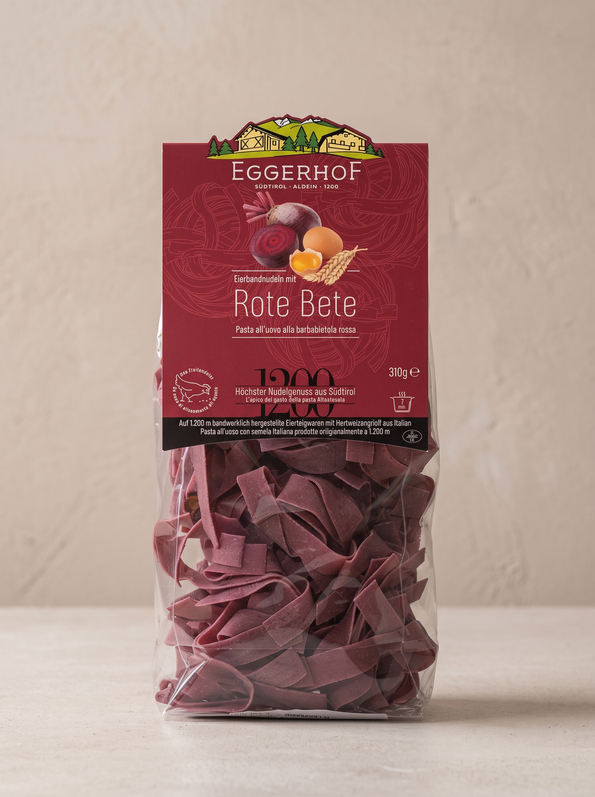 Eierbandnudeln Rote Beete Eggerhof 310 g