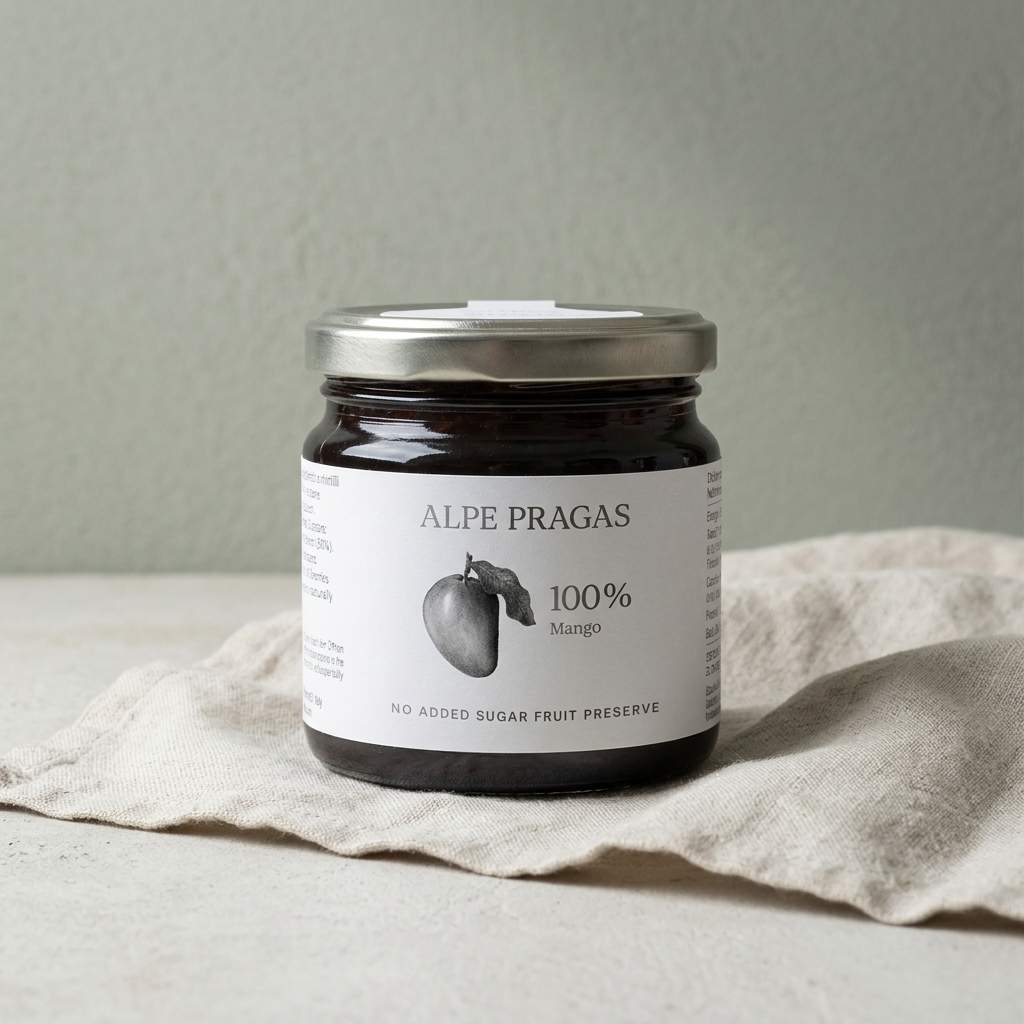 Fruchtaufstrich Mango 100 % 200 g Alpe Pragas