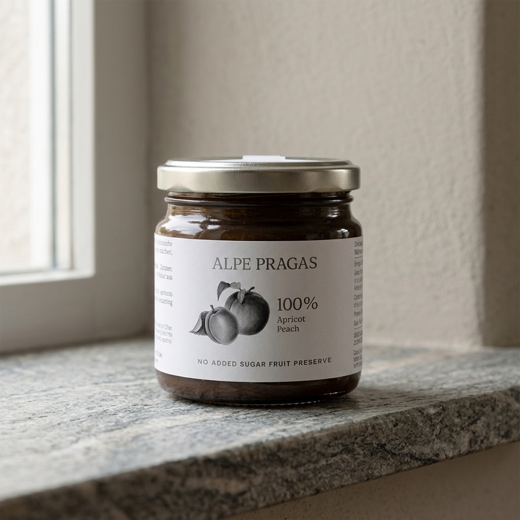 Fruchtaufstrich Marille-Pfirsich 100 % 200 g Alpe Pragas