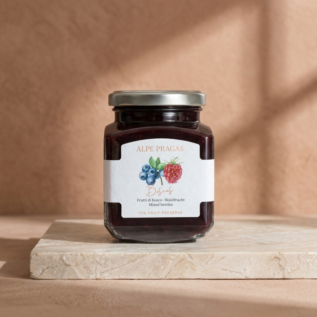 Fruchtaufstrich Waldfrucht 75 % 335 g Alpe Pragas
