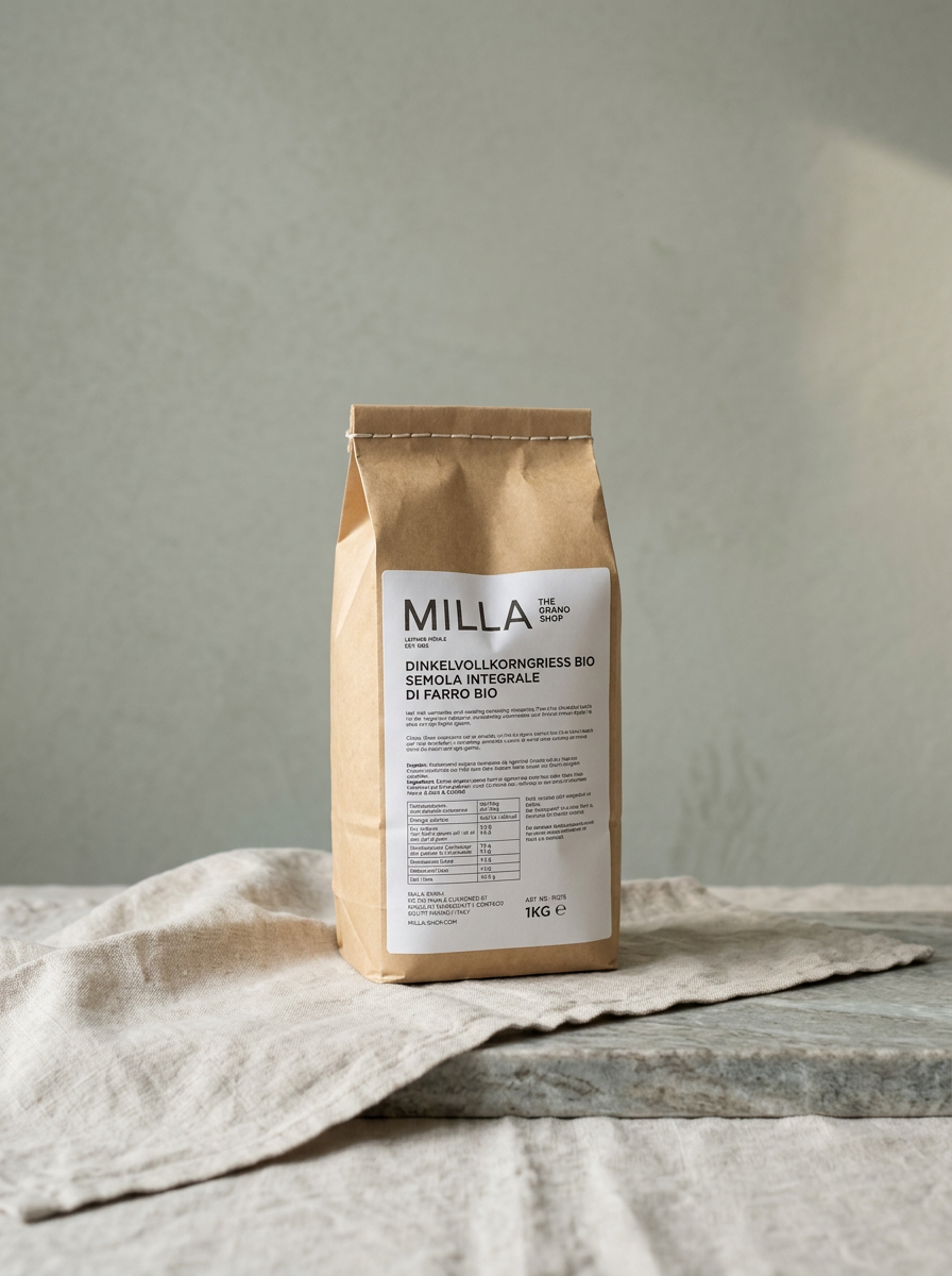 Dinkelvollkorngrieß Bio 1 kg MILLA