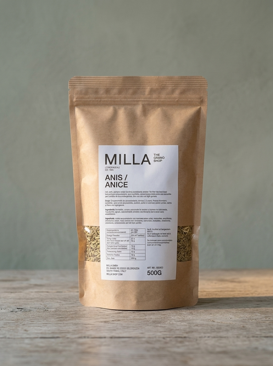 Anis 500 g - MILLA Standbodenbeutel
