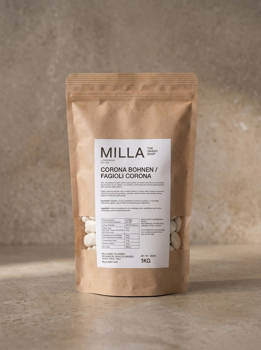 Corona Bohnen 1 kg - MILLA Standbodenbeutel