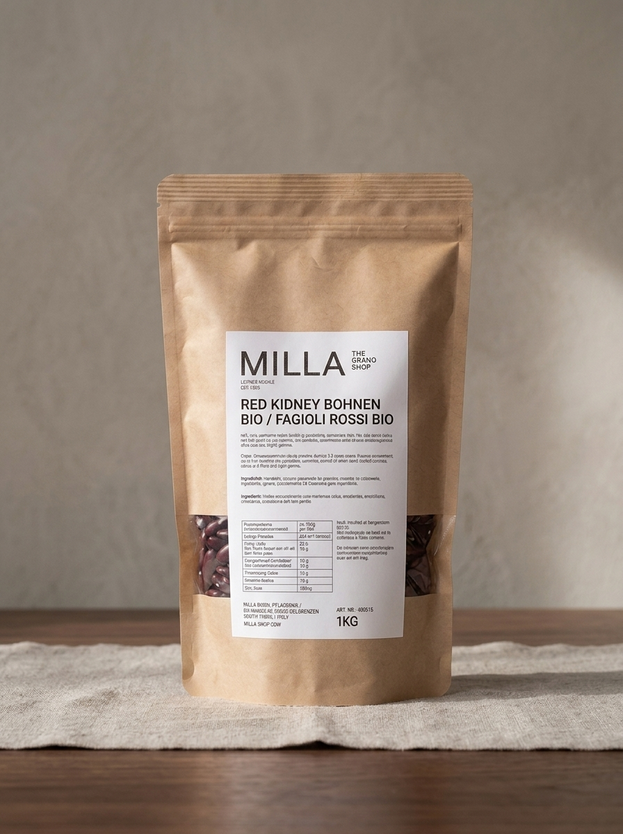 Red Kidney Bohnen Bio 1 kg - MILLA Standbodenbeutel