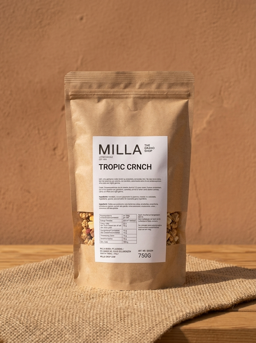 Tropic Crnch 750 g - MILLA Standbodenbeutel