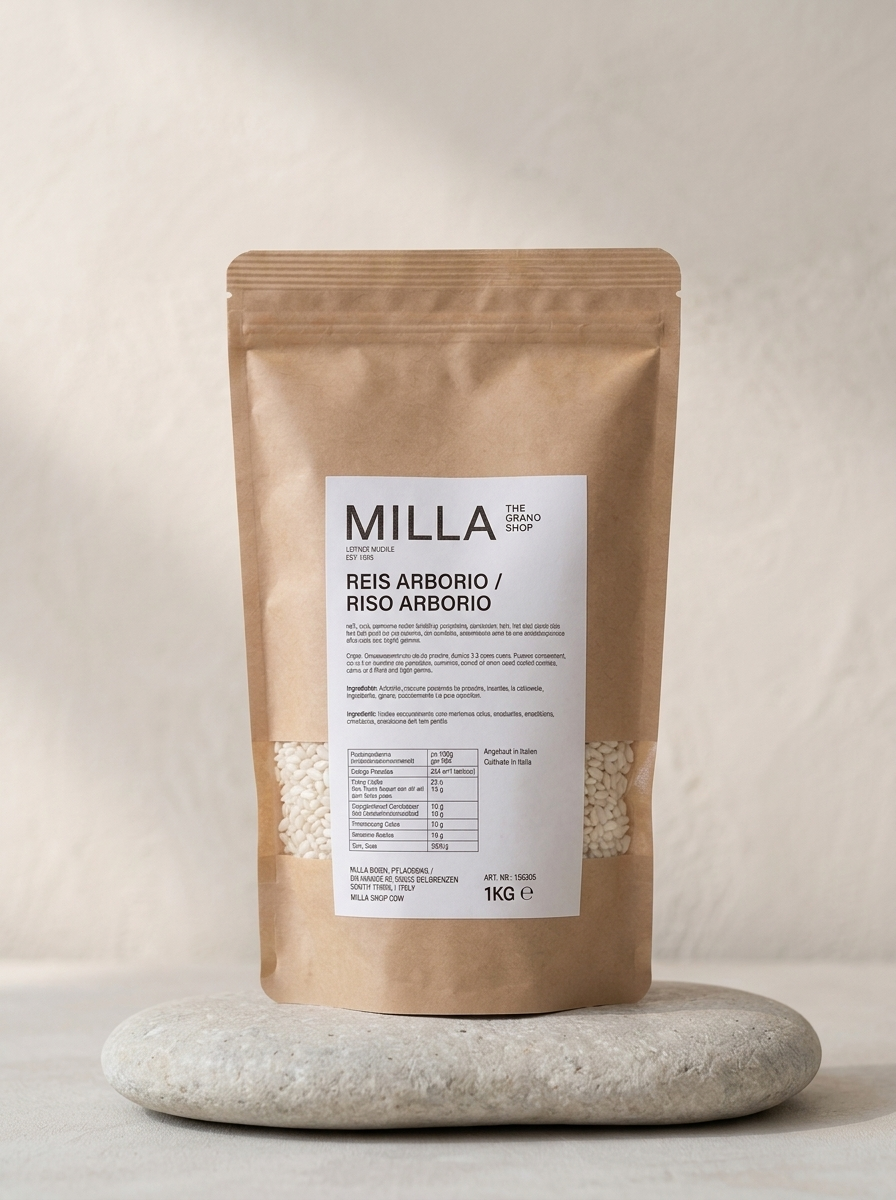 Reis Arborio 1 kg - MILLA Standbodenbeutel