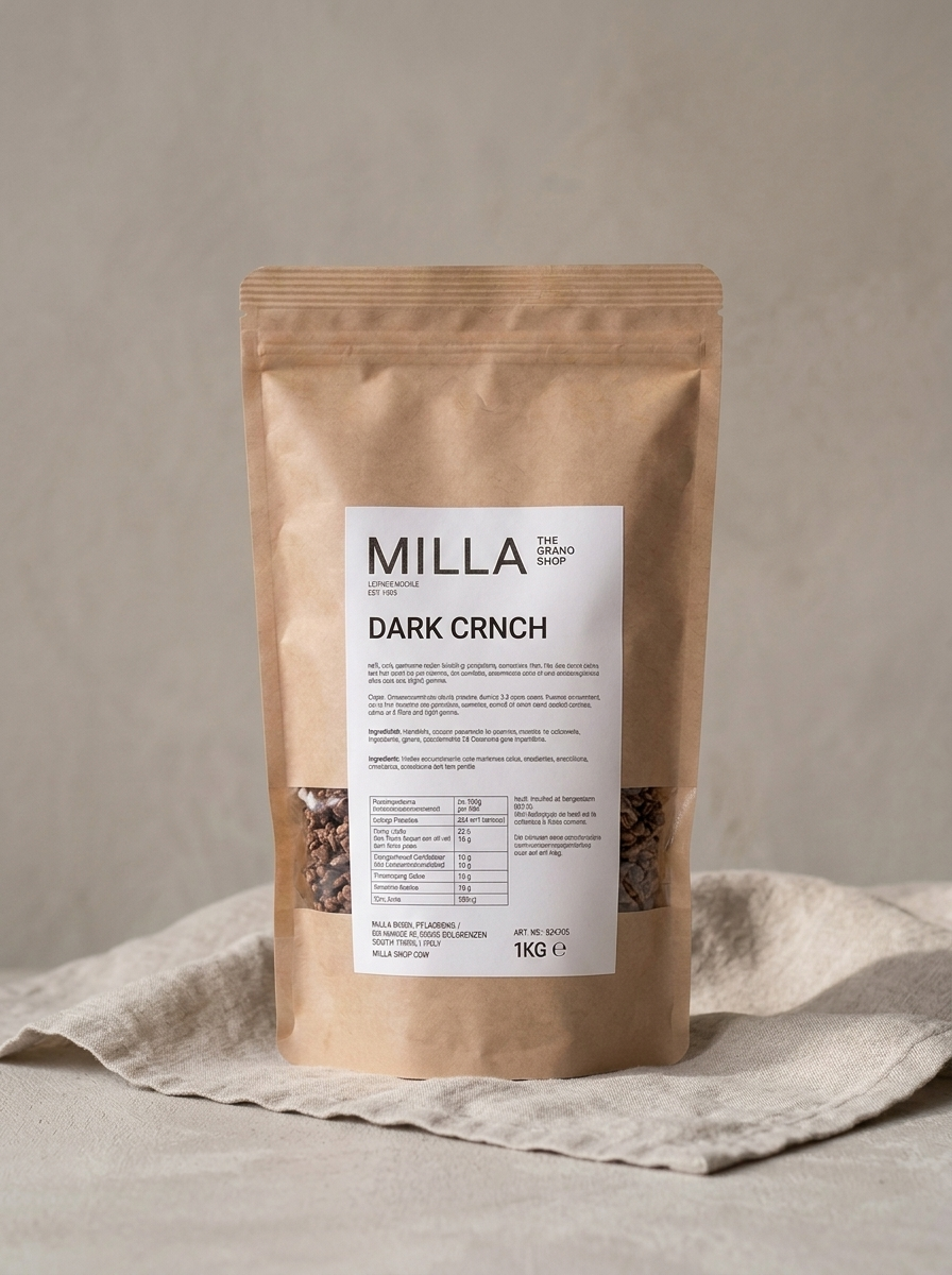 Dark Crnch 1 kg - MILLA Standbodenbeutel