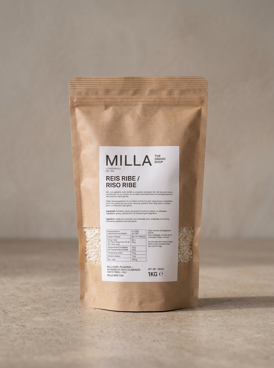 Reis Fino Ribe 1 kg - MILLA Standbodenbeutel