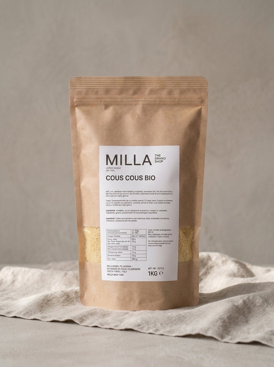 Cous Cous Bio 1 kg - MILLA Standbodenbeutel