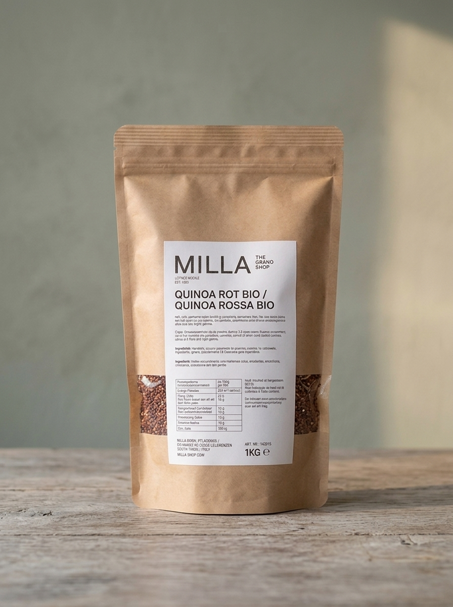 Quinoa rot Bio 1 kg - MILLA Standbodenbeutel