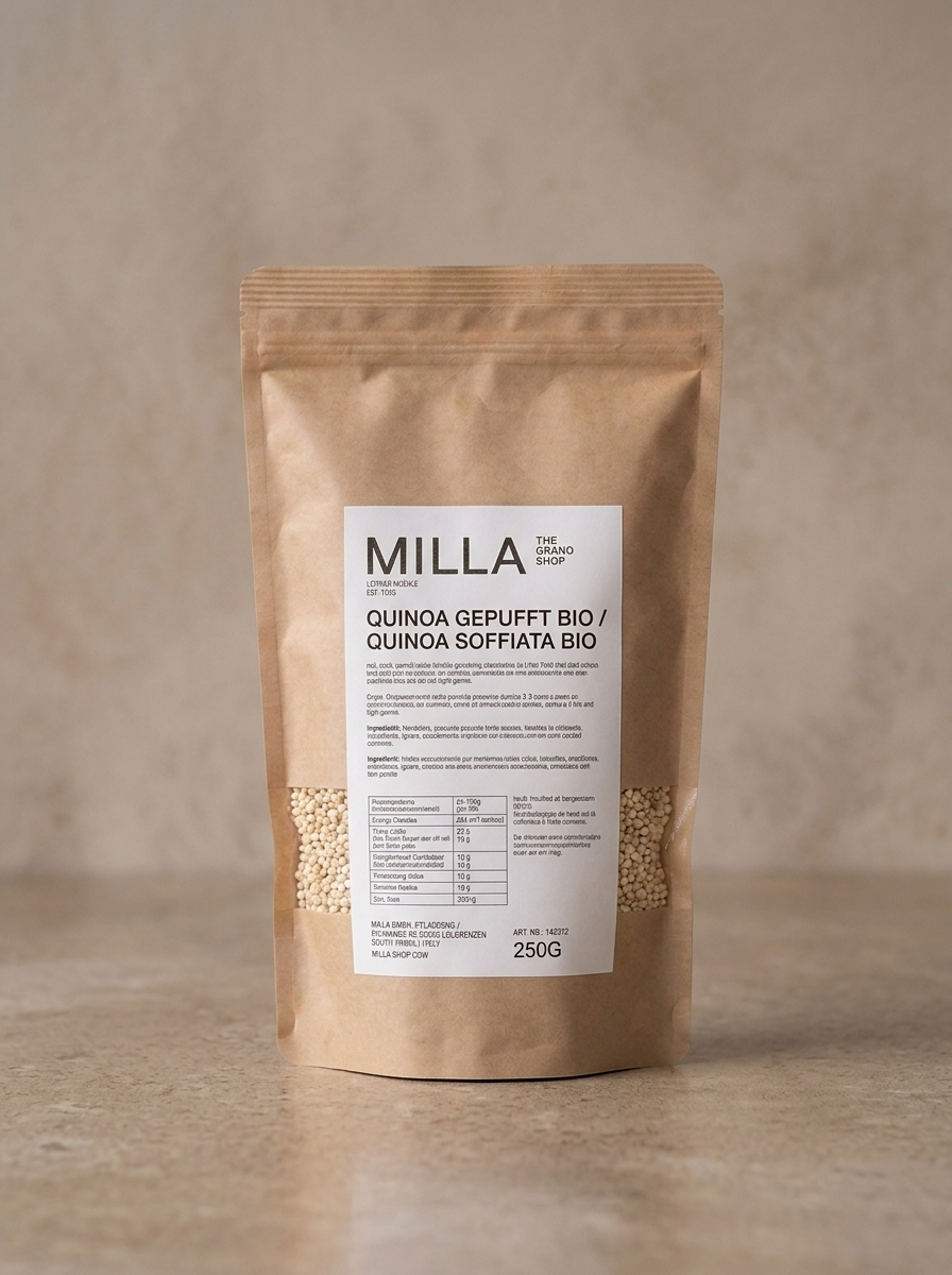Quinoa gepufft Bio 250 g - MILLA Standbodenbeutel