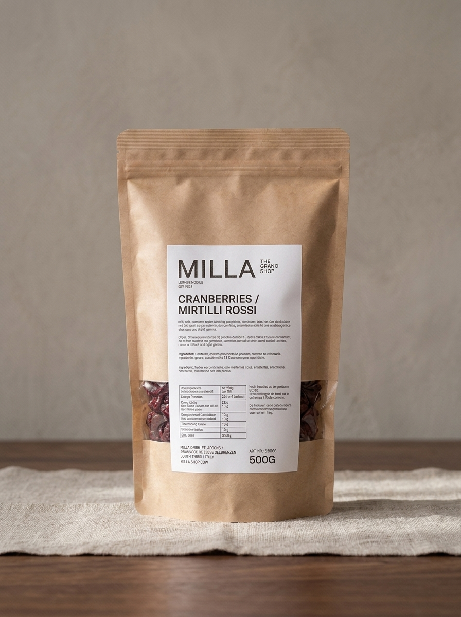 Cranberries 500 g - MILLA Standbodenbeutel