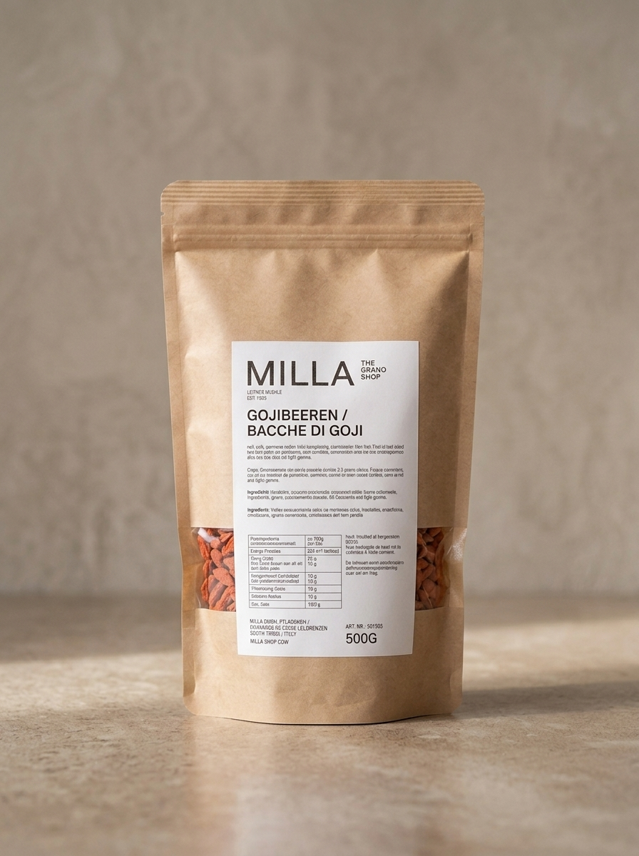 Gojibeeren 500 g - MILLA Standbodenbeutel