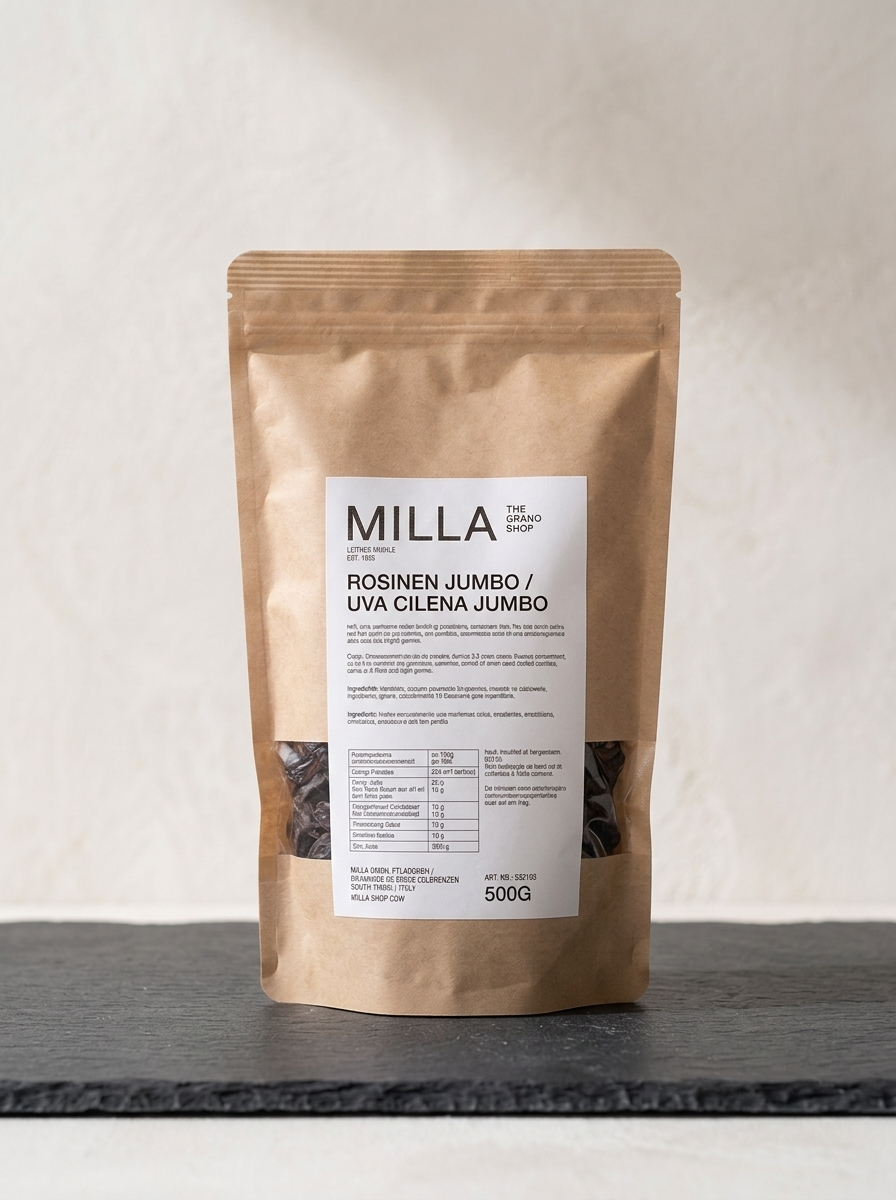 Rosinen Jumbo 500 g - MILLA Standbodenbeutel