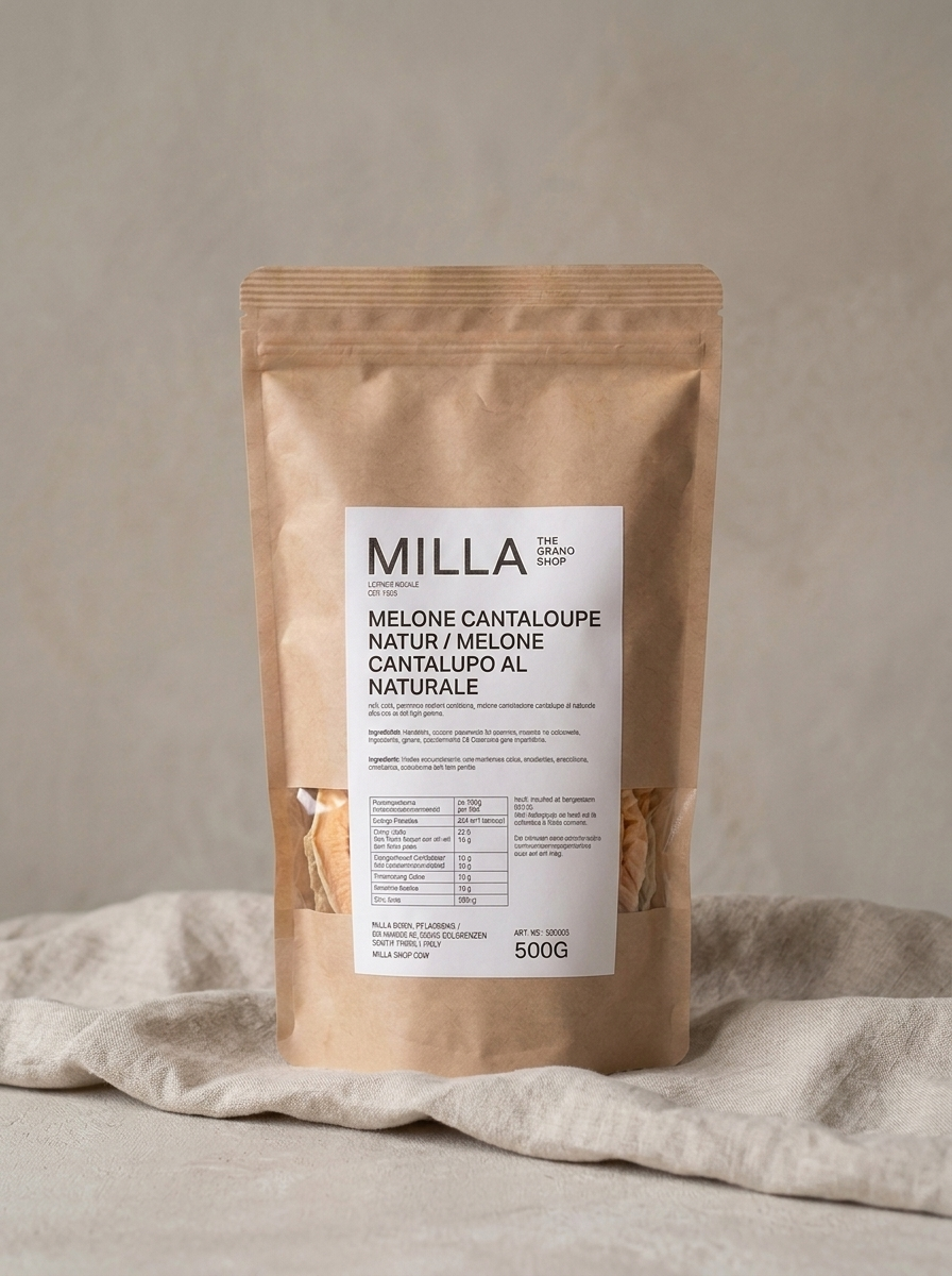 Melone Cantaloupe Natur 500 g - MILLA Standbodenbeutel