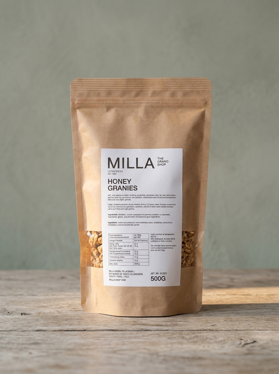 Honey Granies 500 g - MILLA Standbodenbeutel