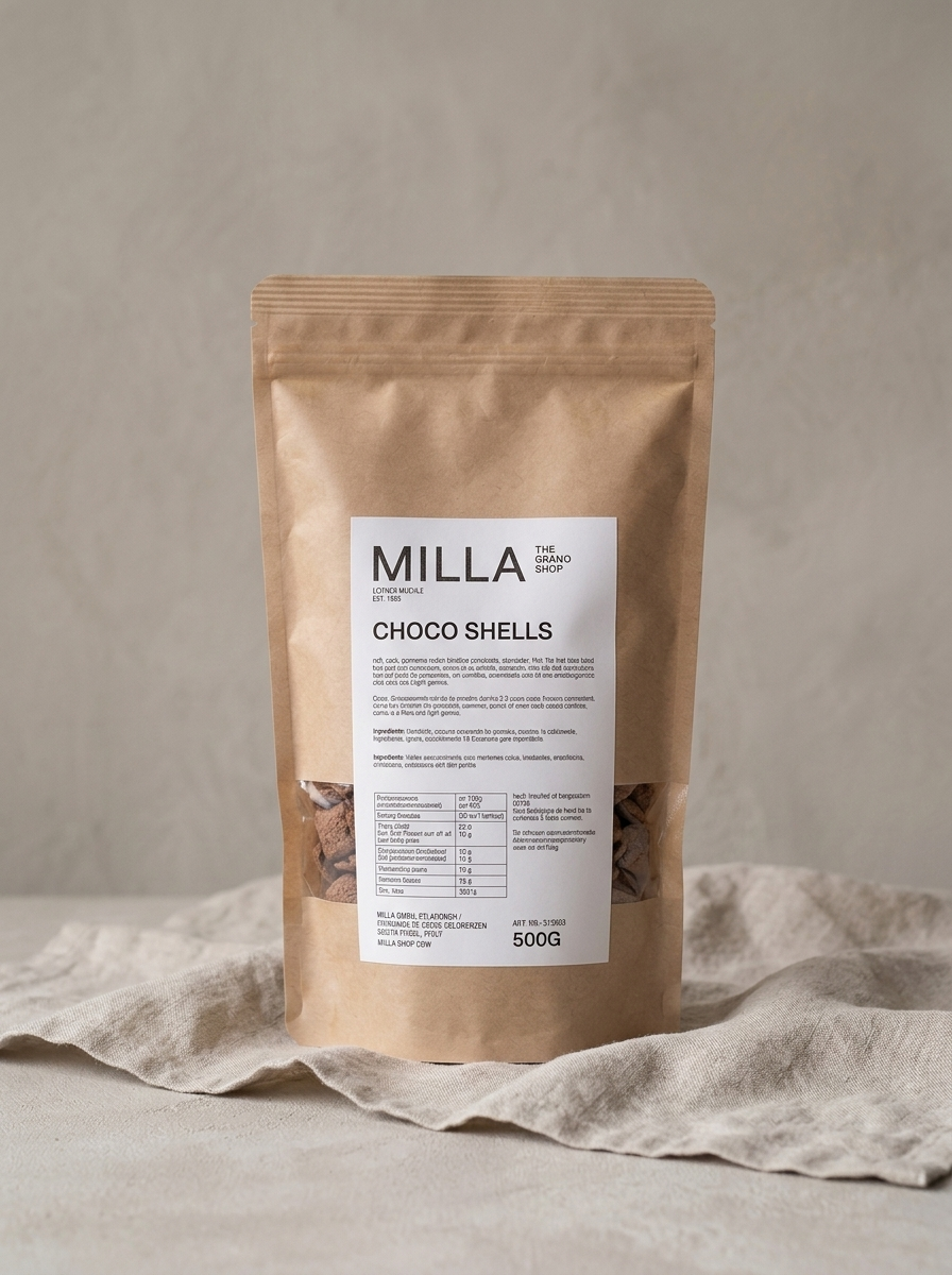 Choco Shells 500 g - MILLA Standbodenbeutel