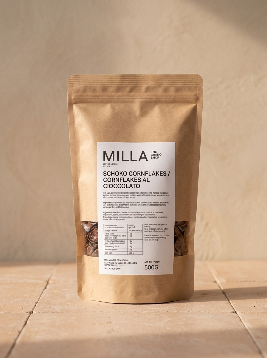 Schoko Cornflakes 500 g - MILLA Standbodenbeutel