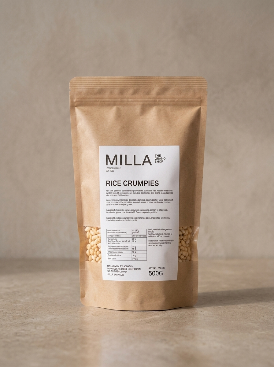 Rice Crumpies 500 g - MILLA Standbodenbeutel