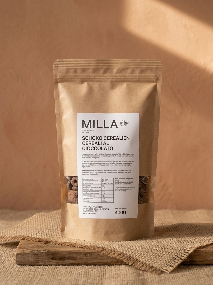 Schoko Cerealien 400 g - MILLA Standbodenbeutel