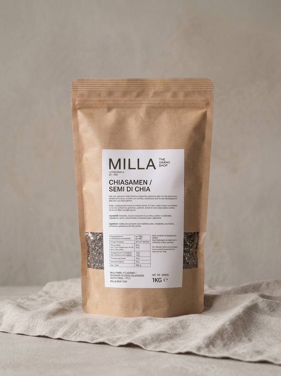 Chiasamen 1 kg - MILLA Standbodenbeutel