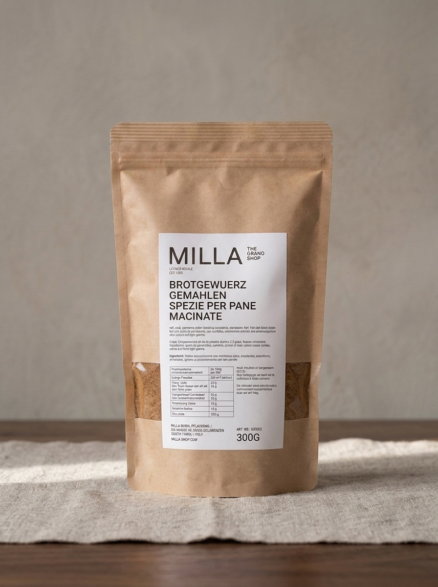 Brotgewuerz gemahlen 300 g - MILLA Standbodenbeutel