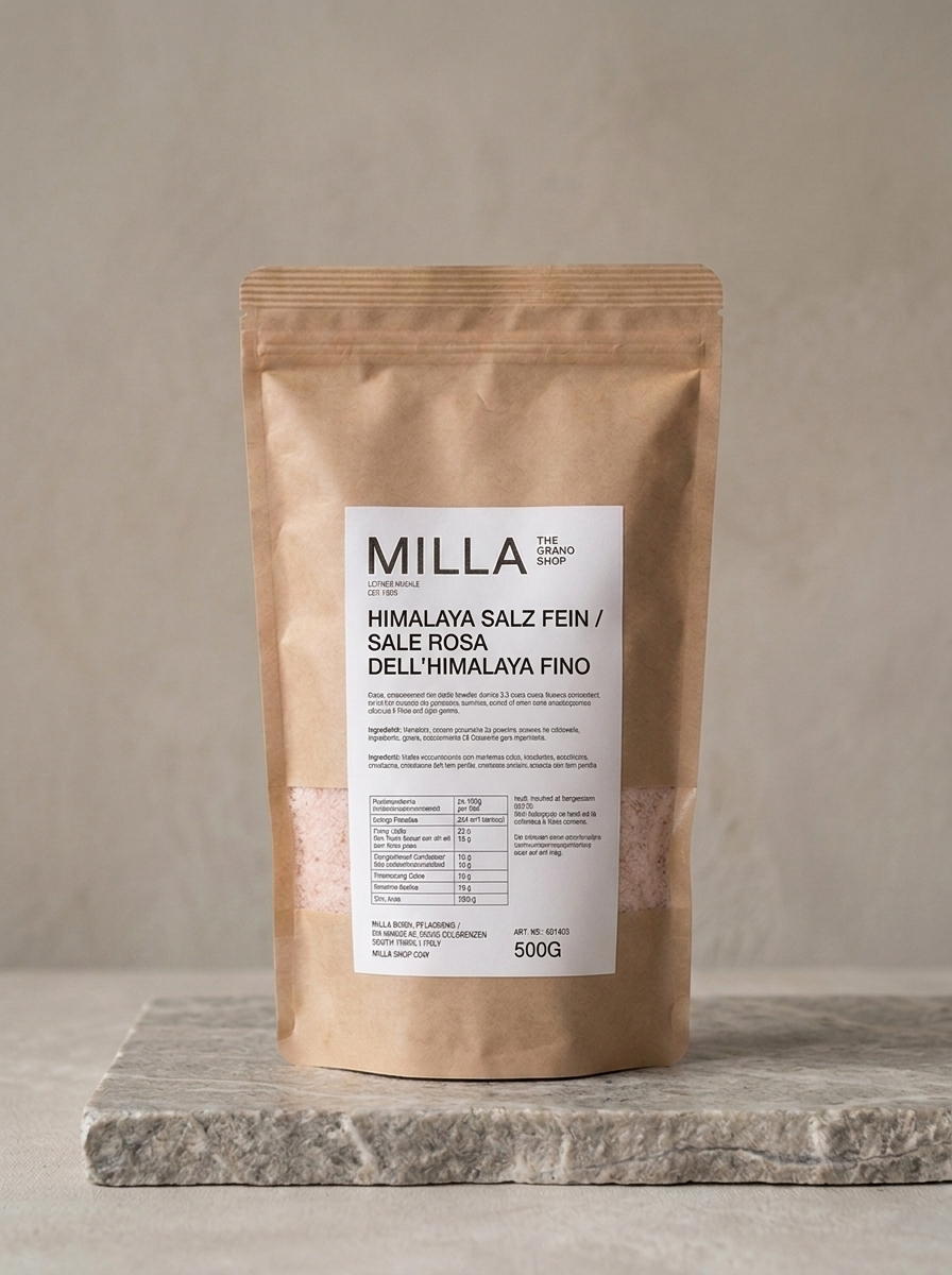 Himalaya Salz fein 500 g - MILLA Standbodenbeutel