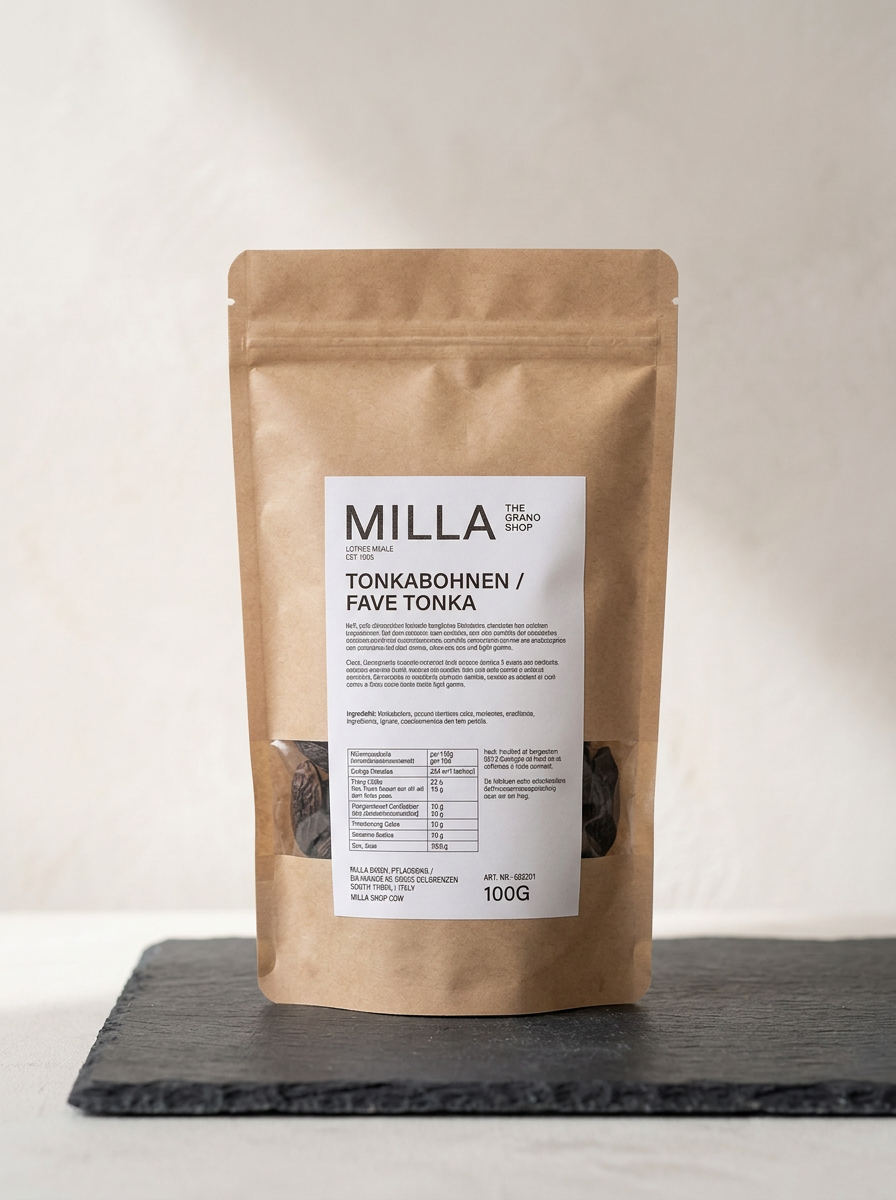 Tonkabohnen 100 g - MILLA Standbodenbeutel