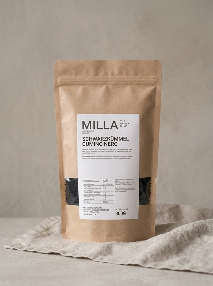 Schwarzkuemmel 300 g - MILLA Standbodenbeutel
