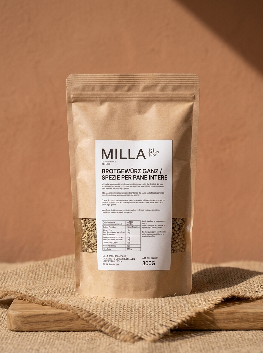 Brotgewuerz ganz 300 g - MILLA Standbodenbeutel