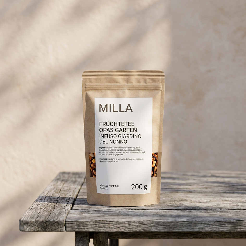 MILLA Früchtetee Opas Garten 200 g Standbodenbeutel