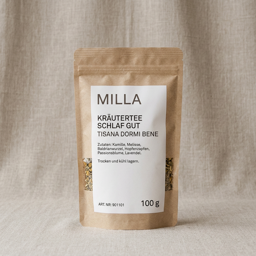 MILLA Kräutertee Schlaf Gut 100 g Standbodenbeutel