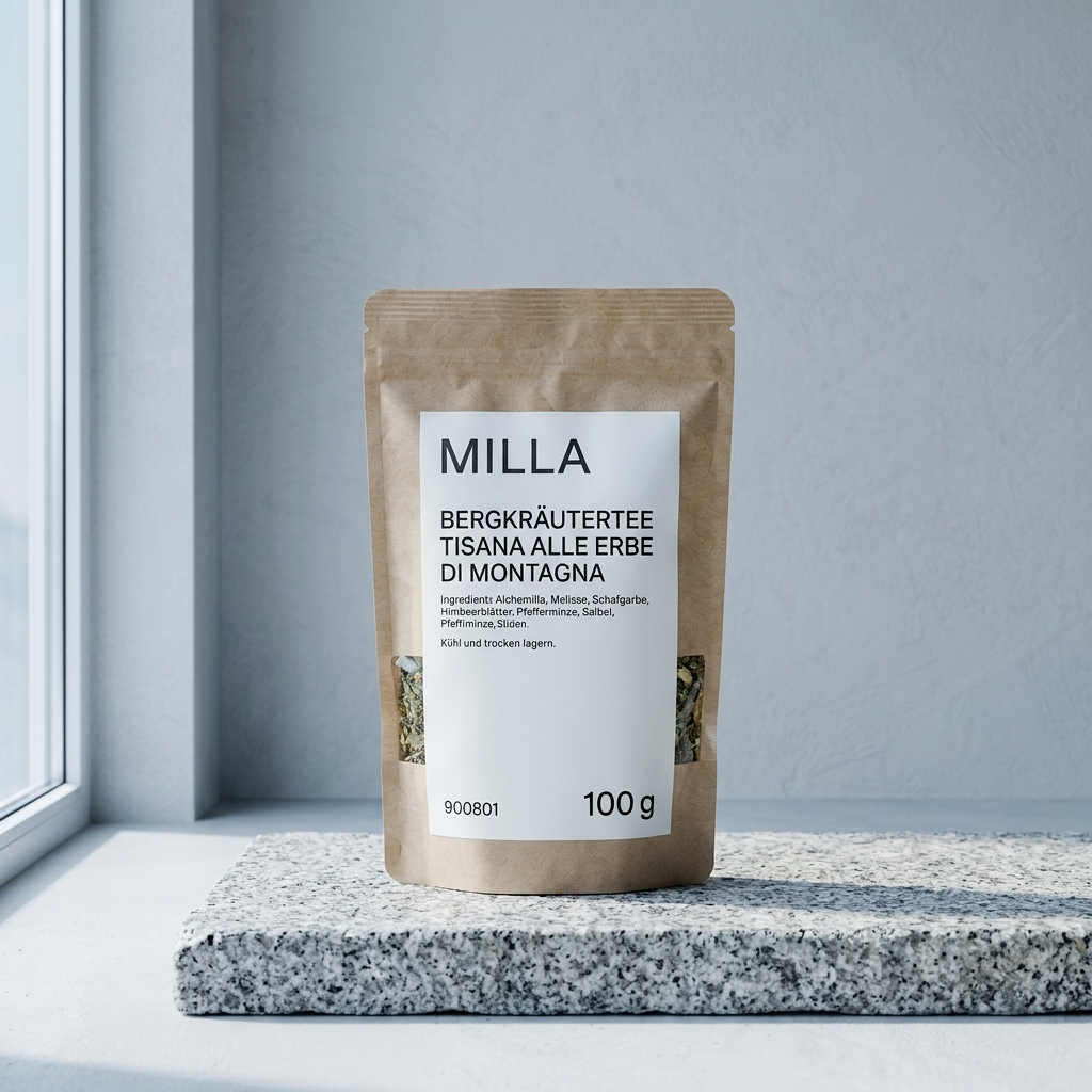MILLA Bergkräutertee 100 g Standbodenbeutel