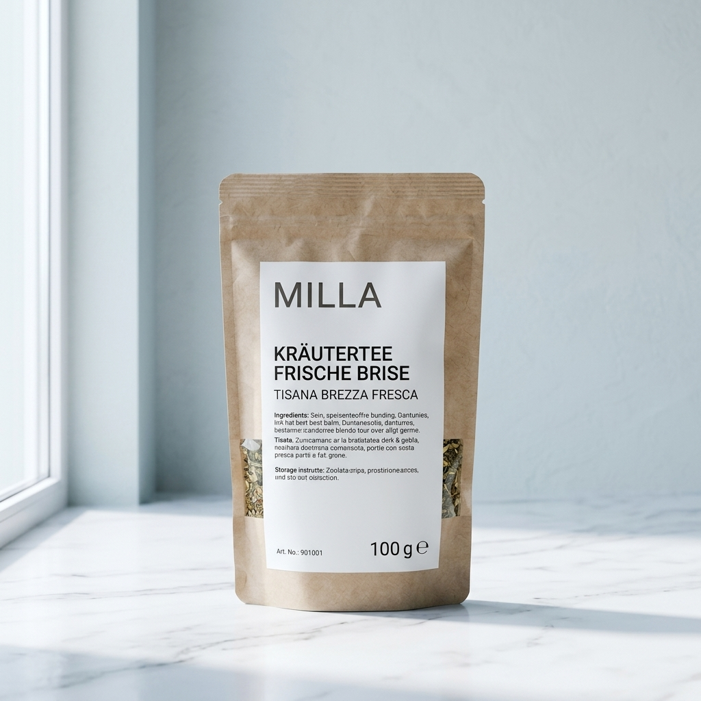 MILLA Kräutertee Frische Brise 100 g Standbodenbeutel