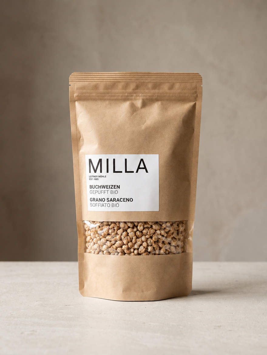 MILLA Buchweizen gepufft Bio 250 g Doypack
