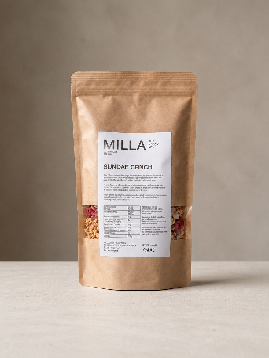 Sundae Crnch 750 g - MILLA Standbodenbeutel