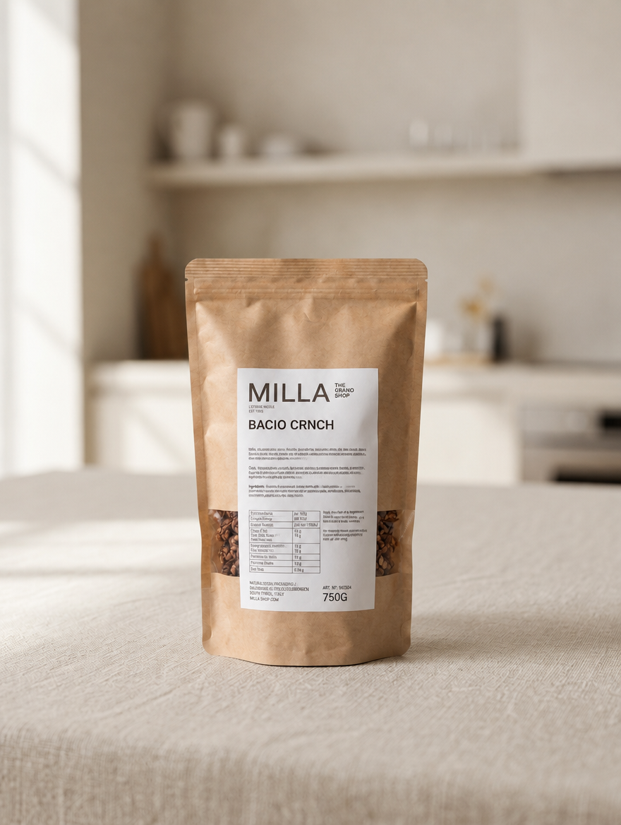 Bacio Crnch 750 g - MILLA Standbodenbeutel
