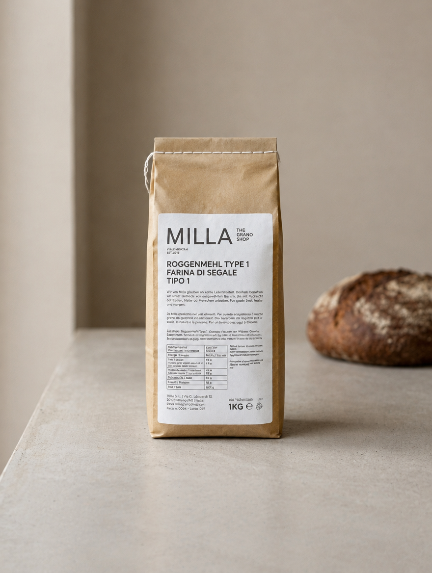 MILLA Roggenmehl Type 1 1 kg