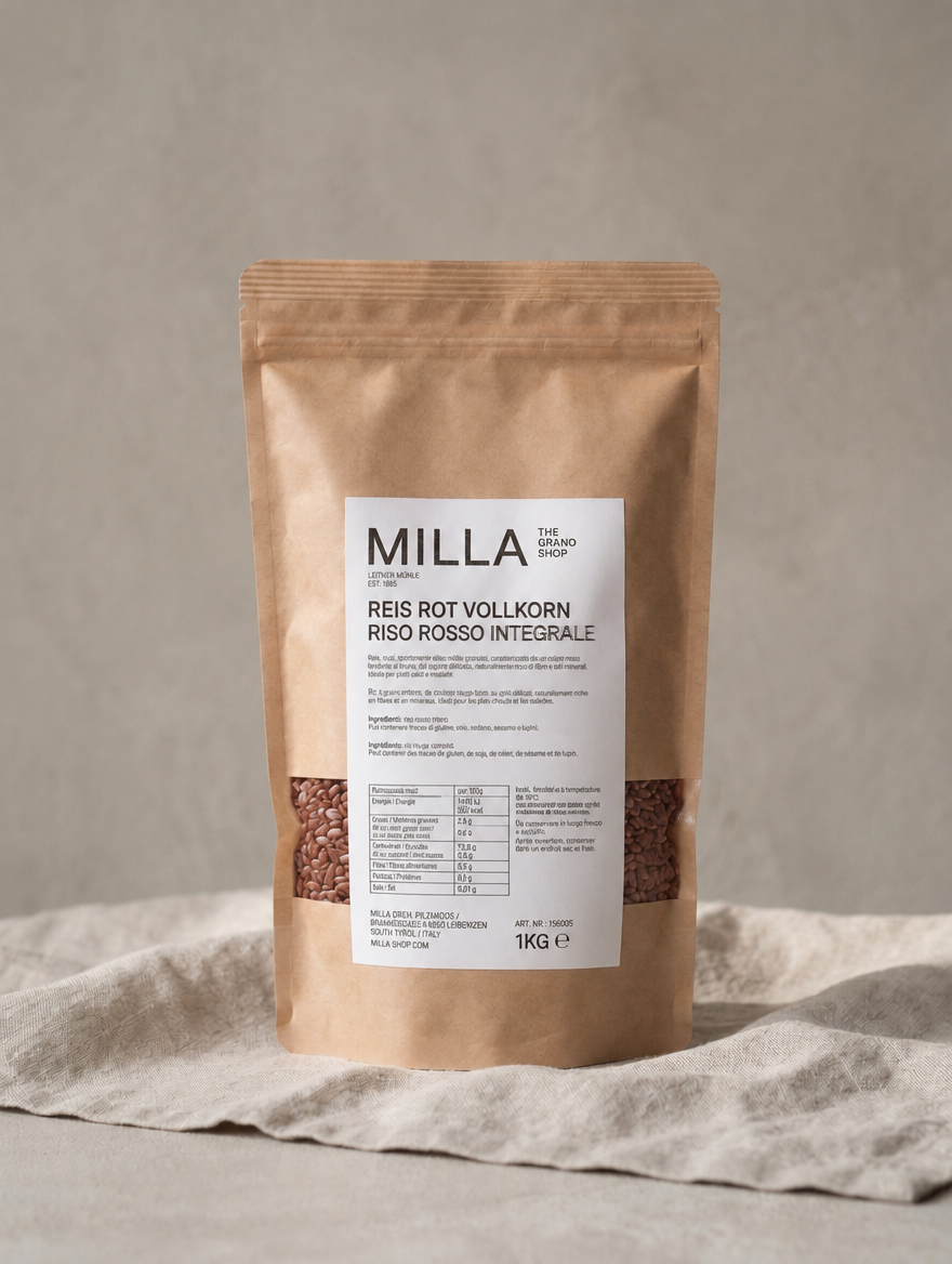 Reis Rot Vollkorn 1 kg – MILLA