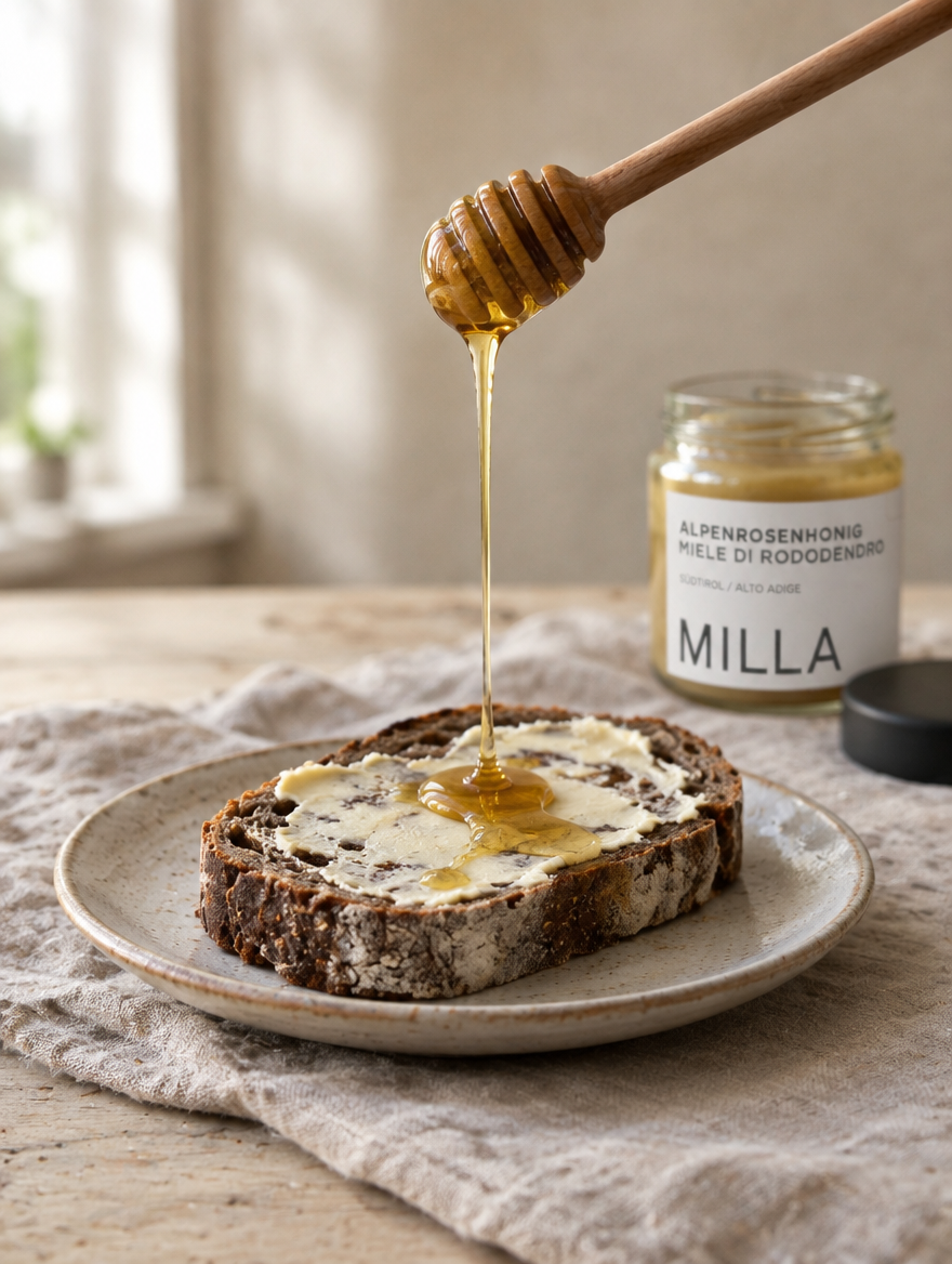 Alpenrosenhonig auf Butterbrot – MILLA